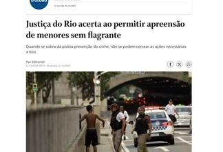 Globo usa foto de negro para apoiar medida do TJRJ - Foto: Reprodução
