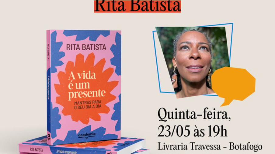Rita Batista lança seu primeiro livro no Rio de Janeiro