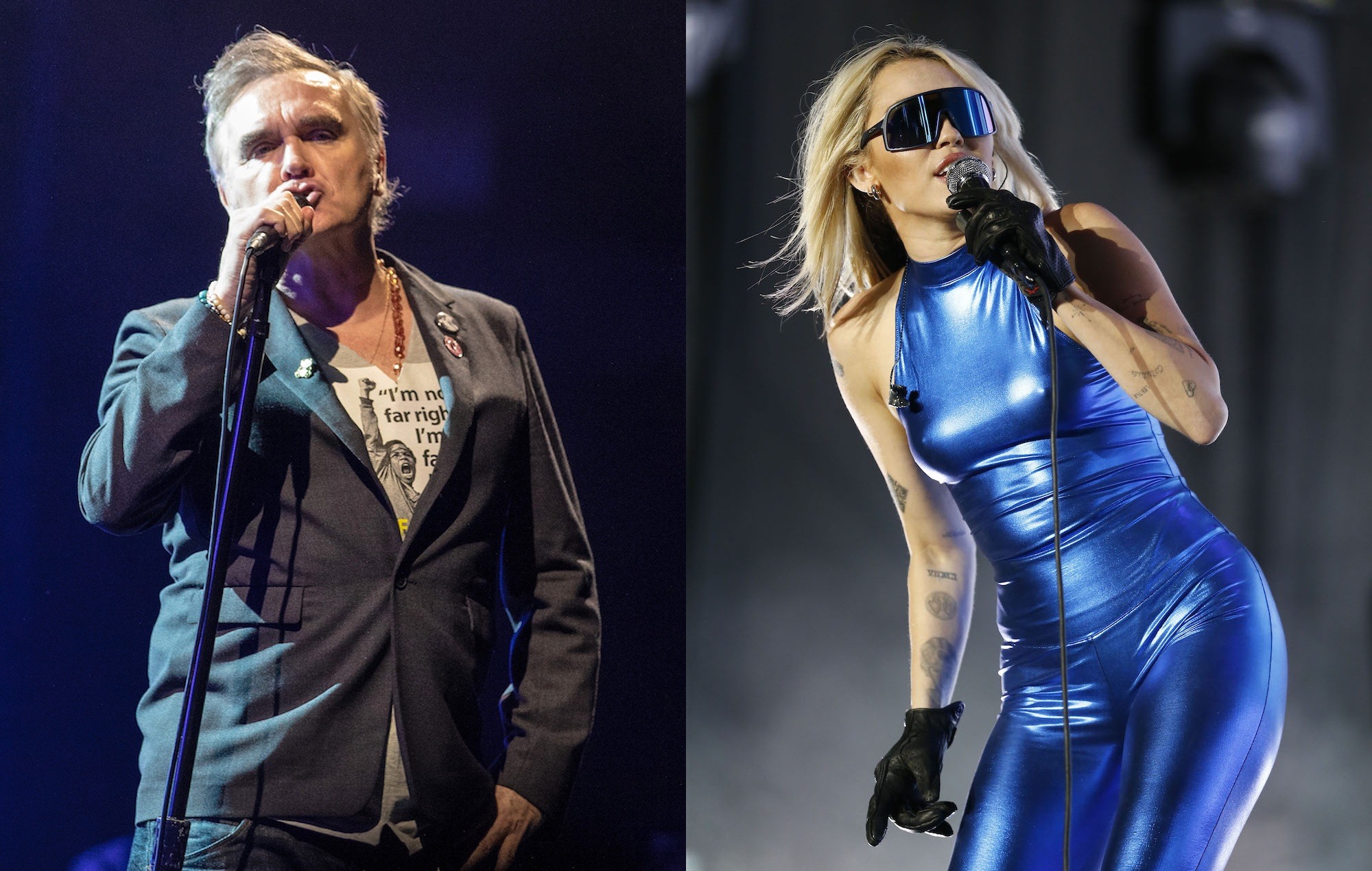 Morrissey e Miley Cyrus CRÉDITO: Getty Images