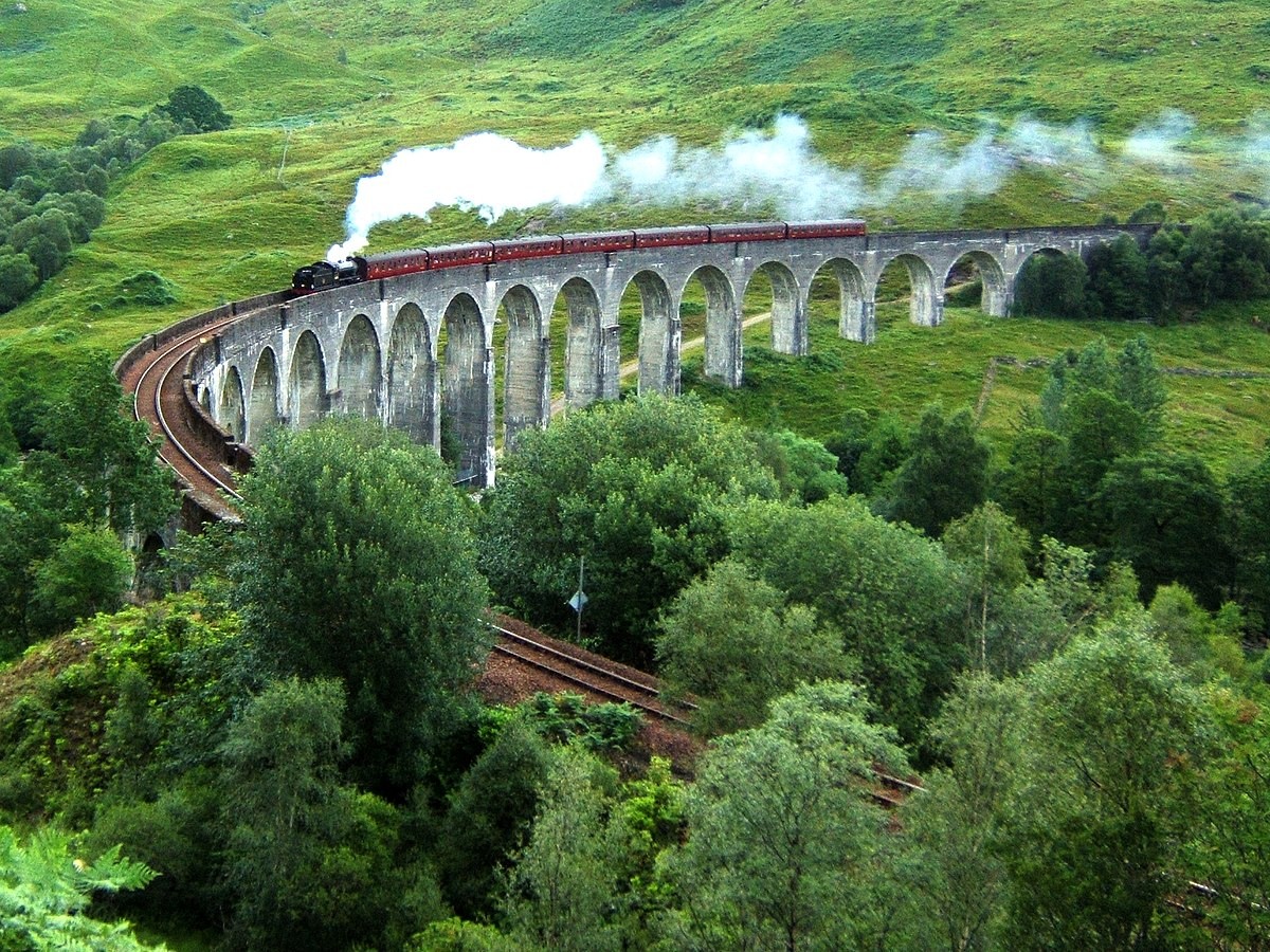 Inverness-shire/Glenfinnan Viaduct, Escócia — Harry Potter