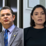 Sóstenes Cavalcante dan Michelle Bolsonaro.  Foto: reproduksi