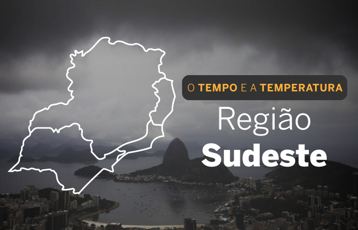 Previsão do Tempo: O TEMPO E A TEMPERATURA: Segunda-feira (19) com chuva e trovões em todo o Sudeste