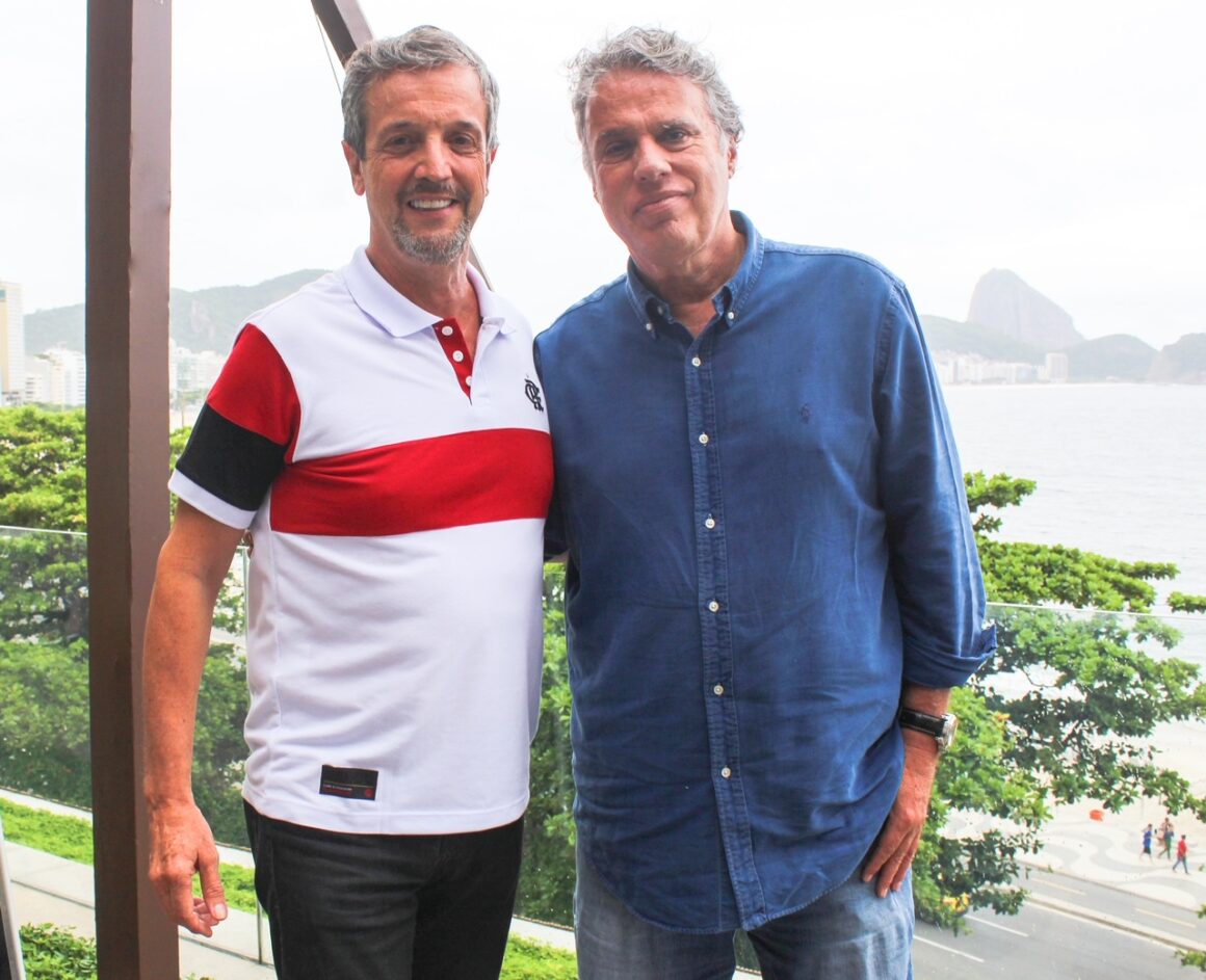  Alexis de Vaulx e Gustavo Oliveira ( vice presidente de comunicação e marketing do Flamengo) 

