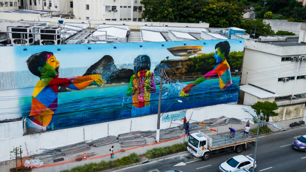 Novo mural de Eduardo Kobra em Niterói Alex Ramos/Divulgação