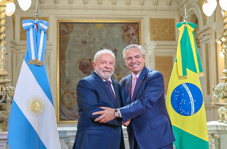 Presidente Lula se reúne com o presidente da Argentina, Alberto Fernández, em Buenos Aires - Ricardo Stuckert/Arquivo/PR
