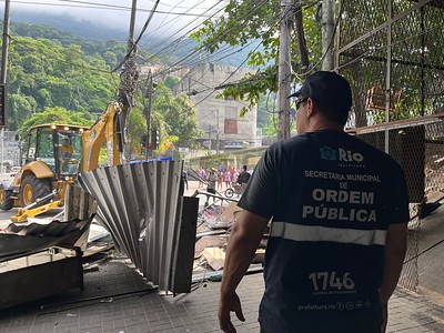 O responsável pelo quiosque já havia sido notificado da irregularidade oito vezes - Prefeitura do Rio