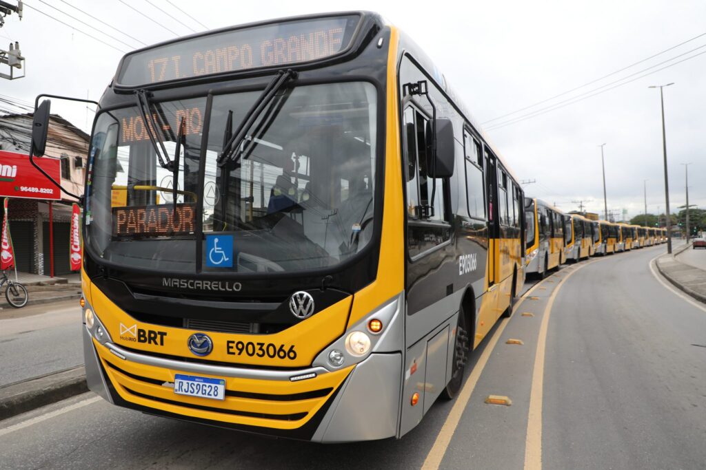 O trecho da Cesário de Melo é o segundo do corredor Transoeste a dispor dos novos ônibus do BRT – Marcelo Piu/Prefeitura do Rio de Janeiro
