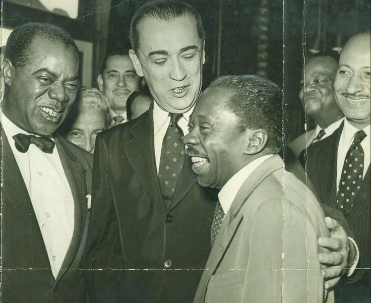 Louis Armstrong, Juscelino Kubitschek e Grande Otelo no Rio de Janeiro - Foto: Acervo