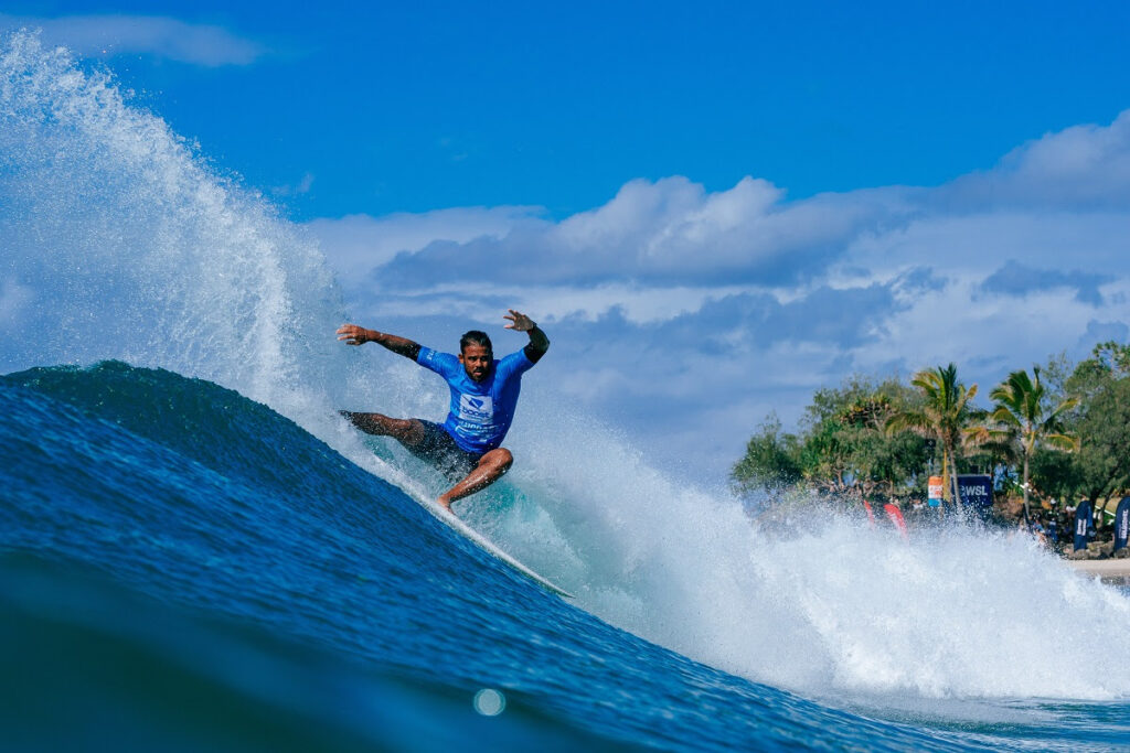 Edgard Groggia confirmou a única dobradinha brasileira na Gold Coast (Crédito da Foto: @WSL / Andrew Shield)