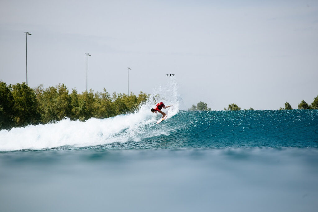 Griffin Colapinto conseguiu quebrar a invencibilidade do Brasil no Surf Ranch (Crédito da Foto: @WSL / Aaron Hughes)