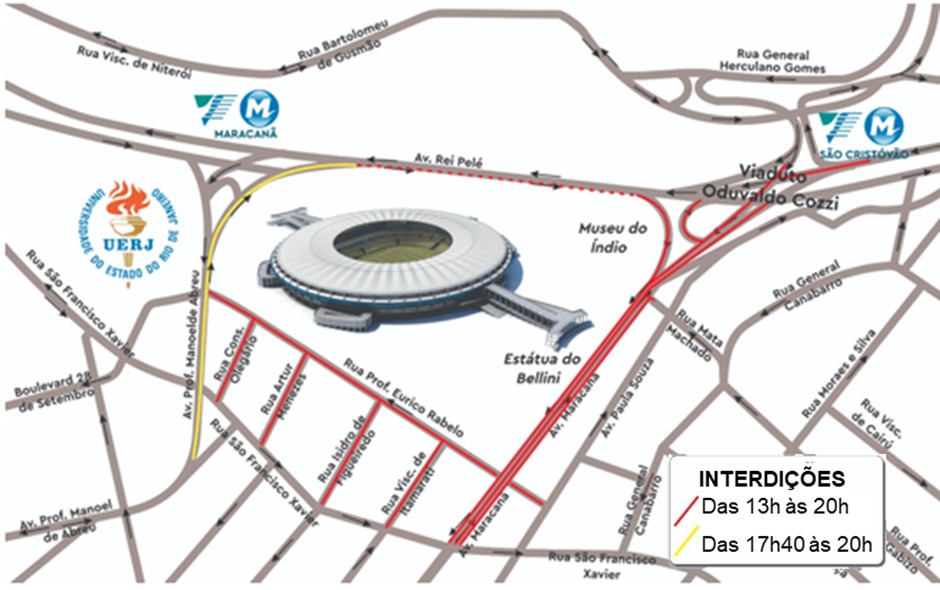 maracana-recebera-classico-entre-fluminense-e-flamengo-no-domingo:-veja-o-esquema-de-transito-na-regiao