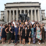 Turma do Columbia Women's Leadership Network in Brazil no Campus da Universidade de Columbia, em Nova York