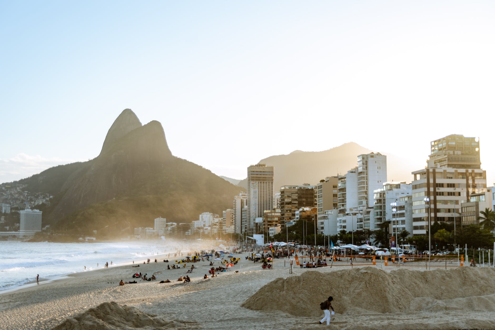 view of the ipanema beach rio de janeiro brazil