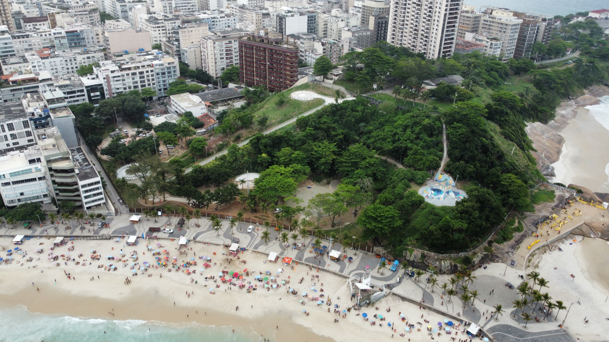 O Parque Garota de Ipanema visto do alto - Lucas Fajardo / Divulgação