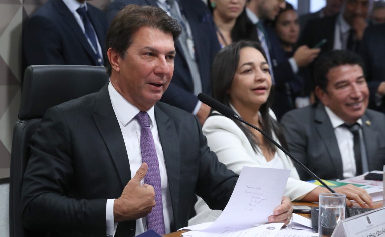 O presidente da CPMI, deputado Arthur Maia, e a relatora, senadora Eliziane Gama - Foto: Bruno Spada / Câmara dos Deputados