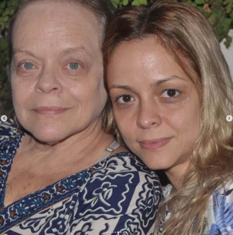 Atriz Ângela Rabello e a filha Stella Rabello — Foto: Reprodução redes sociais