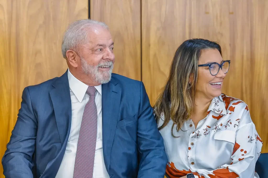 Presidente Lula ao lado da esposa, a primeira-dama Janja - Foto: Ricardo Stuckert