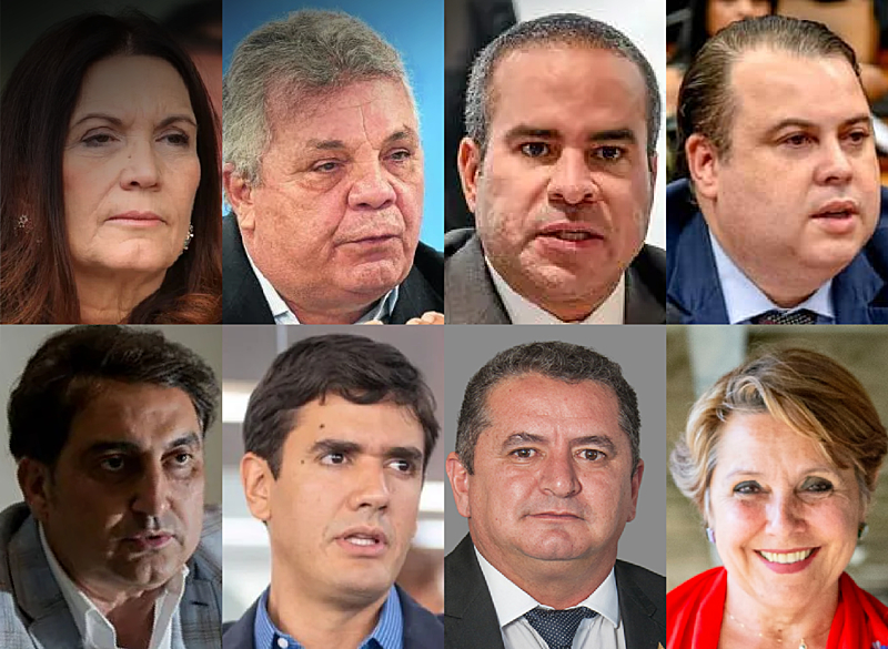 Cinco deputados do DF votaram a favor de emenda de Eduardo Bolsonaro - Montagem - BdF-DF