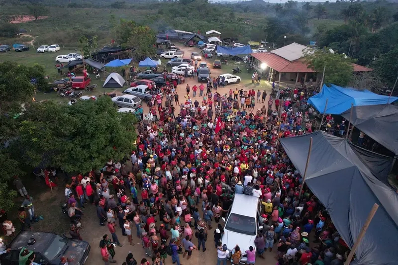 Quase 2 mil famílias estavam acampadas na região e foram vítimas de uma tentativa de despejo recentemente. - MST/PA