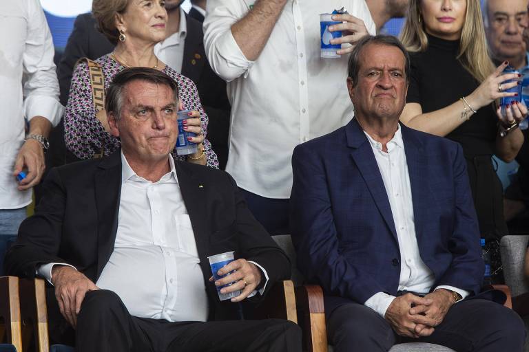 Bolsonaro e Valdemar Costa Neto. Foto: reprodução