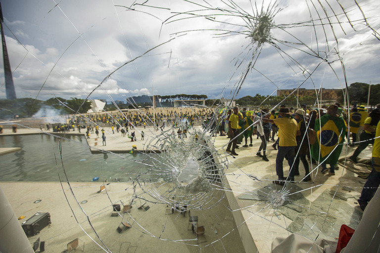 Brasilia DF 08 01 2023 ATAQUE DE GOLPISTA A SEDE DOS PODERES DEM BRASILIA FOTO JOEDSON ALVES AG BRASIL