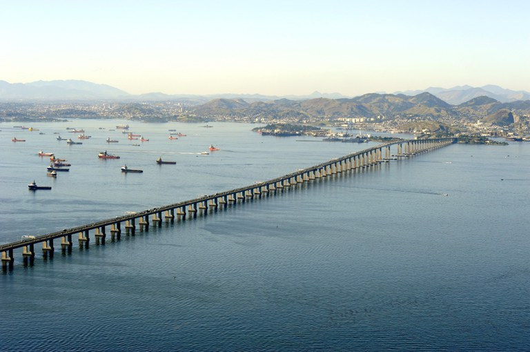 A ponte Rio-Niteroi. Foto: reprodução