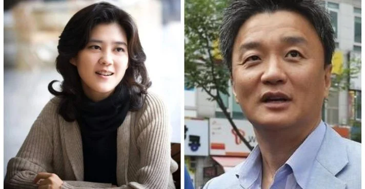 Lee Boo-jin, herdeira da Samsung (à esquerda), e Im Woo-jae, seu ex-marido (à direita) – Reprodução