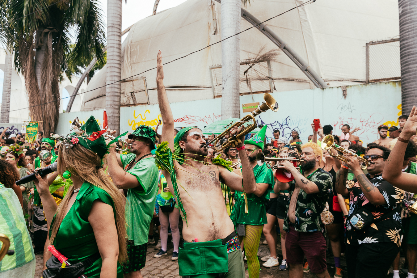 Desfile do bloco Planta na Mente, no Centro, Rio de Janeiro, em 2023 - Foto: Divulgação