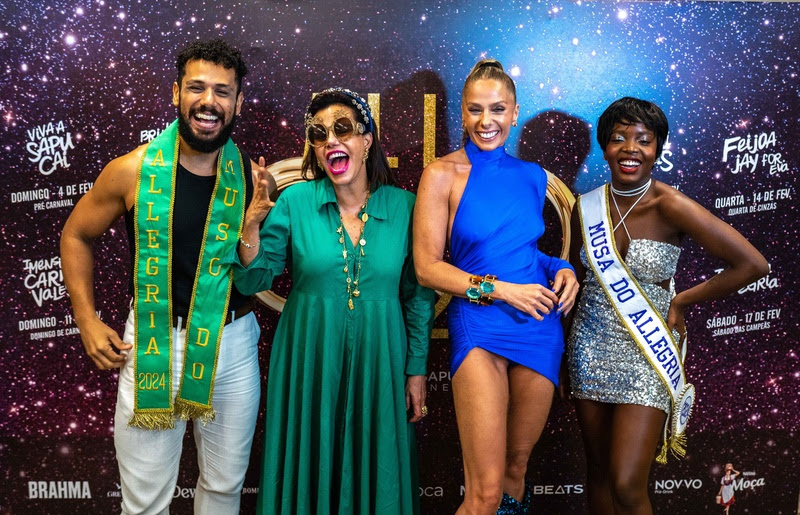 Amaury Lorenzo, Narcisa Tamborindeguy, Adriane Galisteu e Clara Moneke