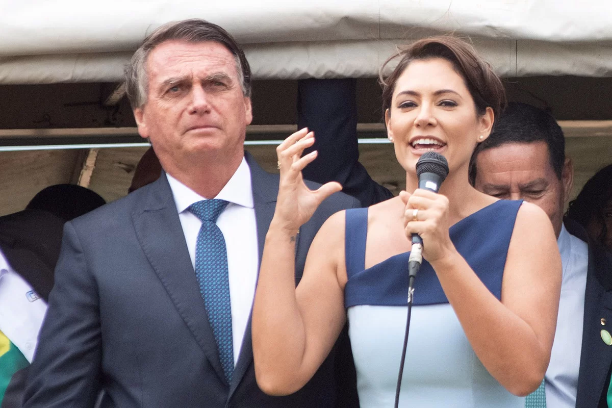 Jair Bolsonaro e Michelle Bolsonaro. – Reprodução