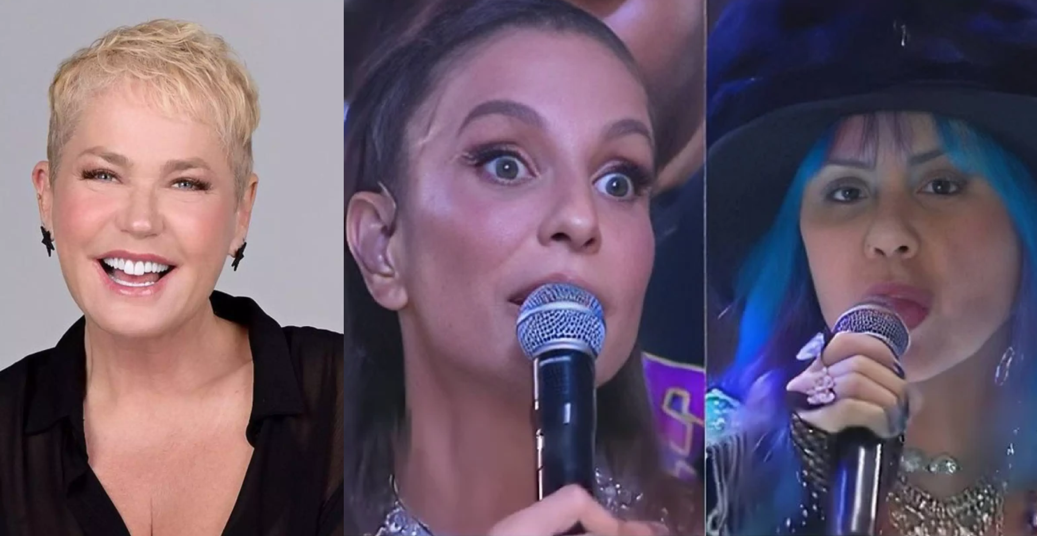 Xuxa, Ivete Sangalo e baby do Brasil. Foto: reprodução