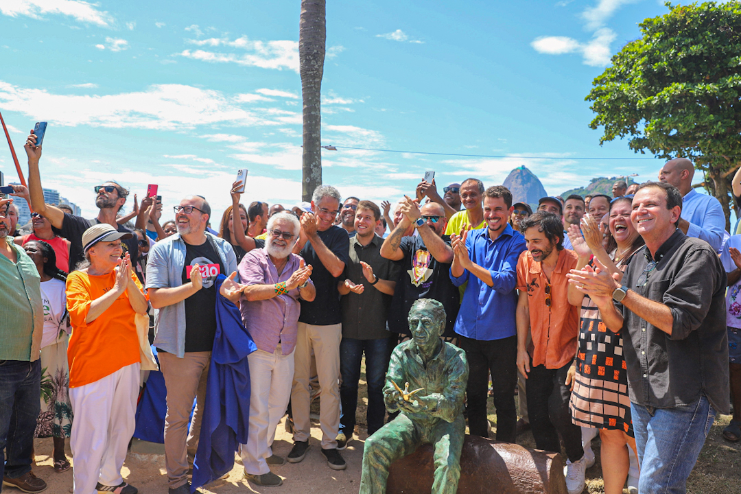 Inauguração estátua Betinho - Foto Laryssa Lomenha JUVRio