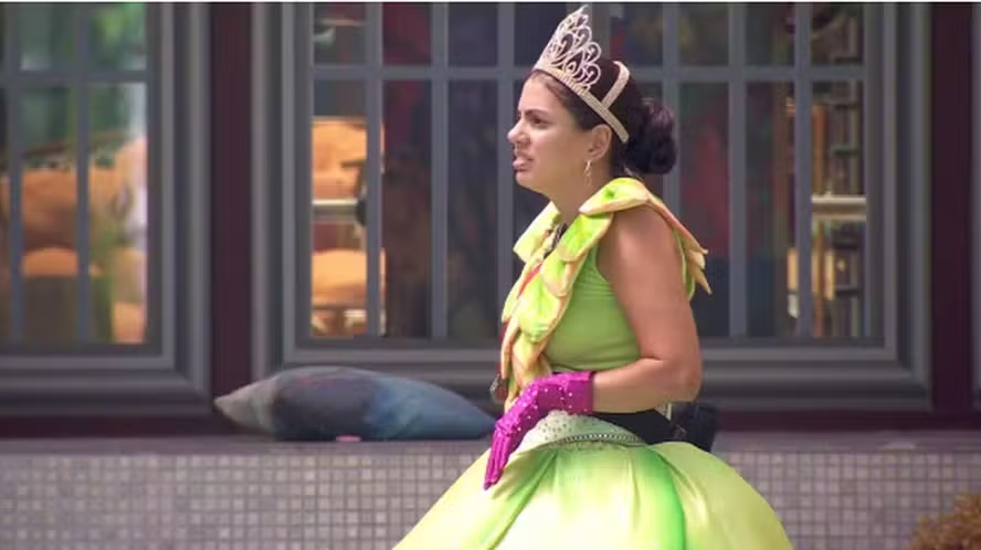 Fernanda, do BBB 24, no Castigo do Monstro no Rio de Janeiro - Foto: TV Globo