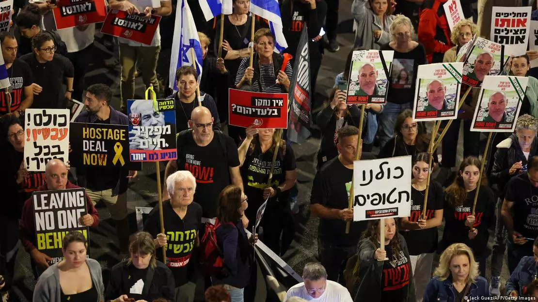 Familiares de reféns pedem mais esforços do governo para libertá-los. Foto: Jack Guez