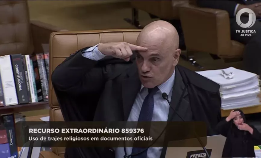 O ministro Alexandre de Moraes, do Supremo Tribunal Federal (STF). Foto: Reprodução/TV Justiça