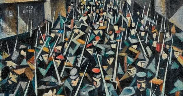 Arte: “When A Dawn”, do pintor inglês CRW Nevinson