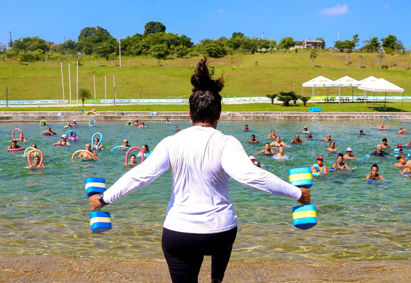 As atividades na piscina são as mais procuradas pelos interessados - Theo Theodoro/Prefeitura do Rio