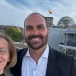 Eduardo Bolsonaro com neta de ministro de Hitler - Foto: Reprodução