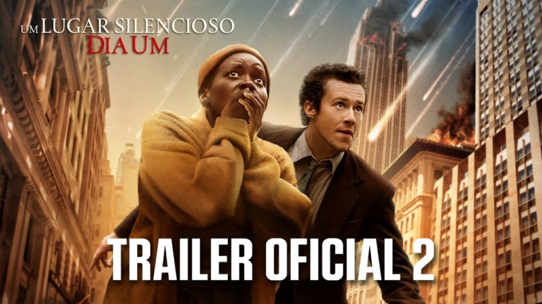 Lupita Nyong'o e Joseph Quinn testemunham chegada de alienígenas em novo trailer de 'Um Lugar Silencioso: Dia Um'