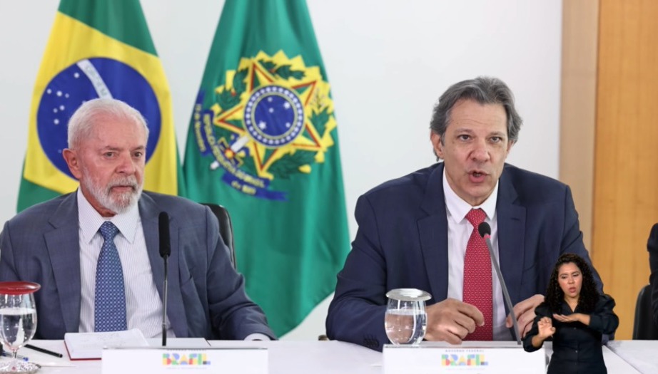 O presidente Lula e o ministro da Fazenda, Fernando Haddad. Foto: Reprodução