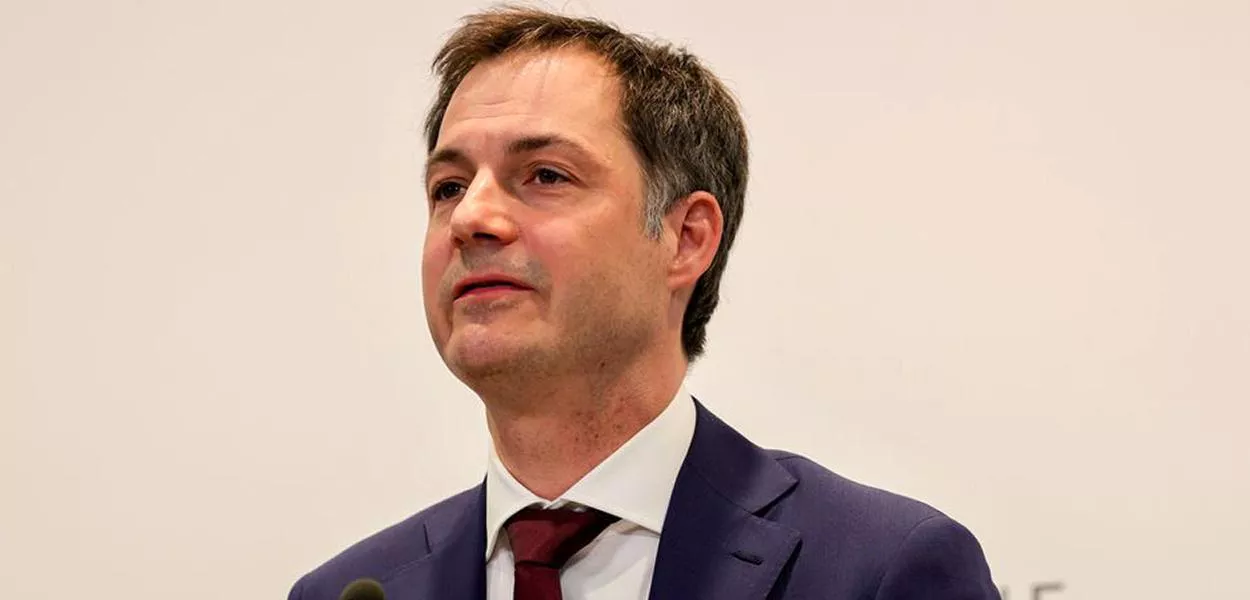 O primeiro-ministro da Bélgica, Alexander de Croo