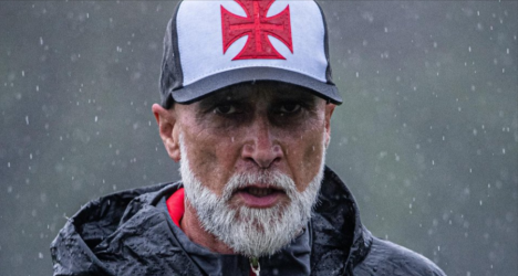 Álvaro Pacheco durante treino do Vasco da Gama