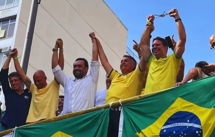 Cláudio Castro, Bolsonaro e Ramagem - Foto: Reprodução