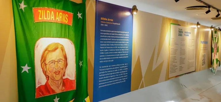 Homenagem a Zilda, em exposição no Ministério da Saúde