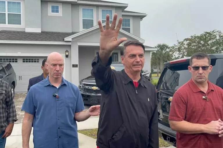 O ex-presidente Jair Bolsonaro em condomínio na região de Orlando. Foto: Reprodução