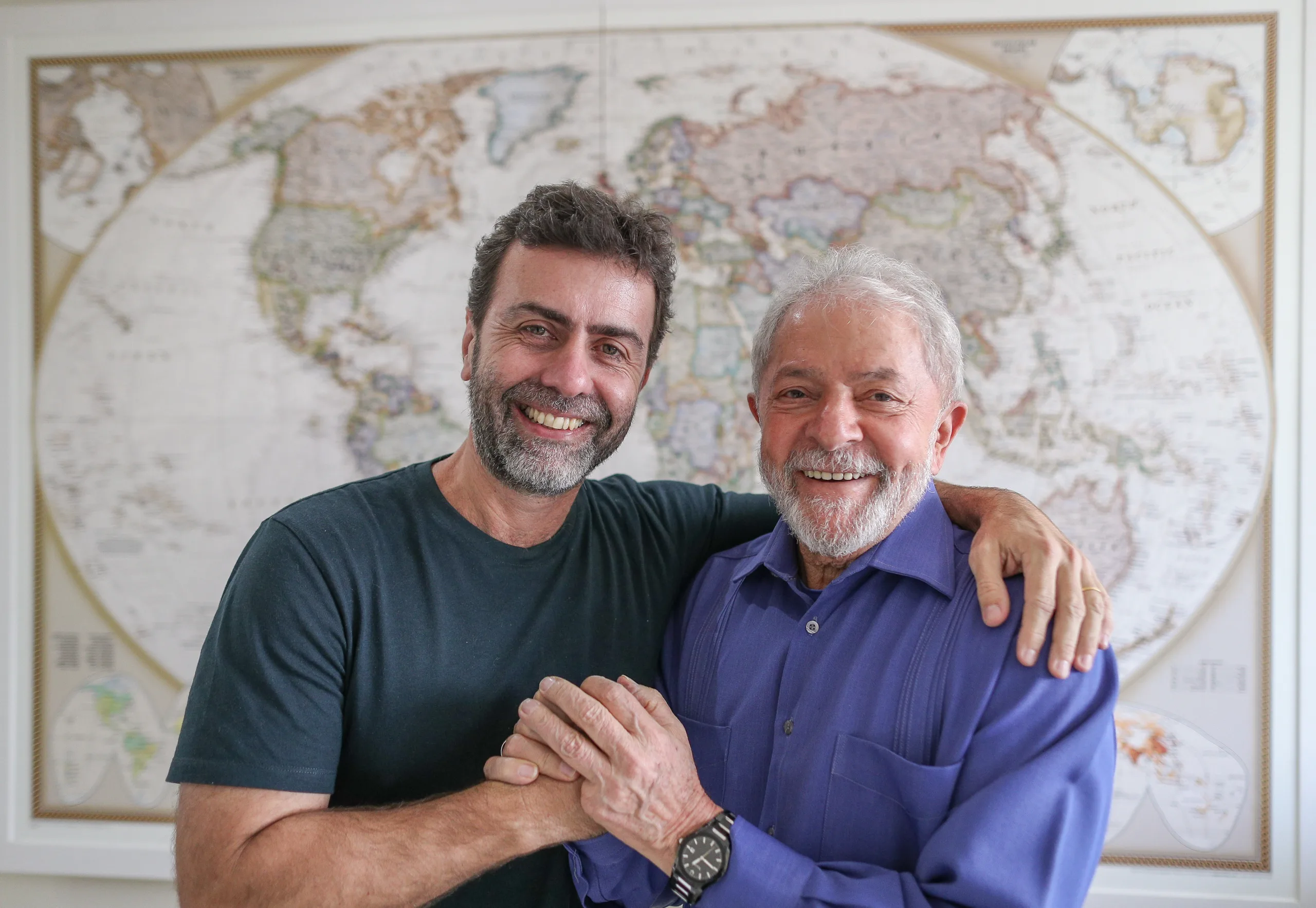 Lula e Marcelo Freixo