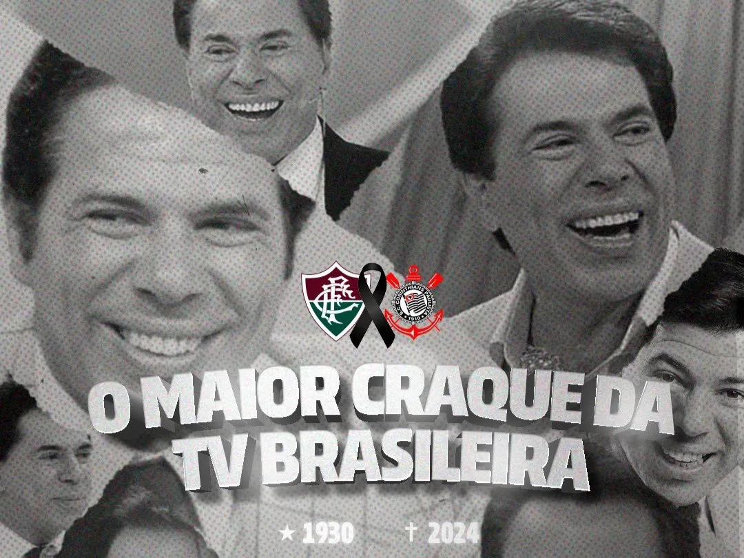 Times cariocas e paulistas prestam homenagem a Silvio Santos