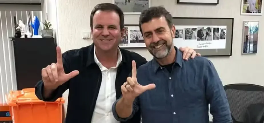 Marcelo Freixo e Eduardo Paes