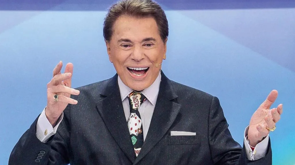 Silvio Santos apresentando programa