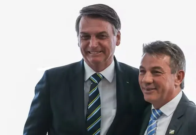 Jair Bolsonaro e seu aliado Antonio Denarium - Foto: Reprodução